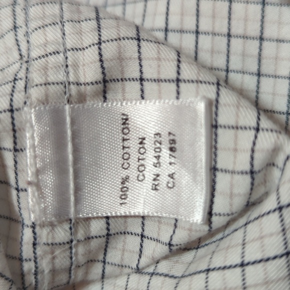 Banana Republic Men's Long Sleeve Button Down Plaid Dress Shirt Size Medium - Picture 6 of 7